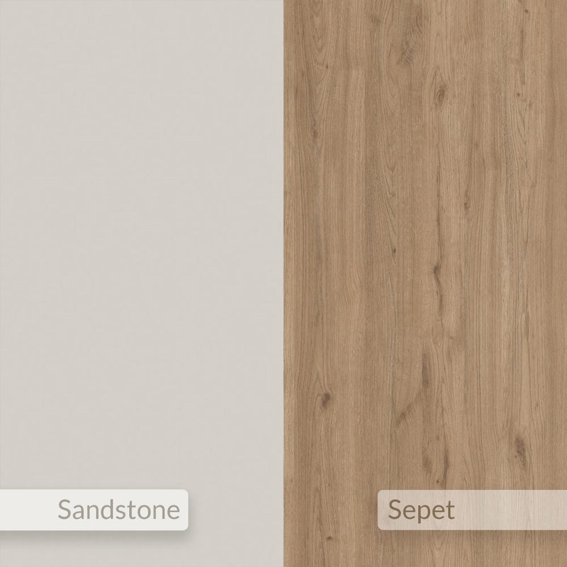 Mourah Home Pietra Coffee Table 100Cm - Sepet-Sandstone-Sandstone - Image 5